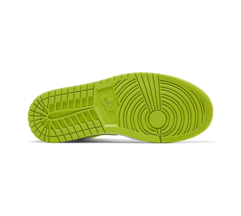 Air Jordan 1 Mid White Lime фото