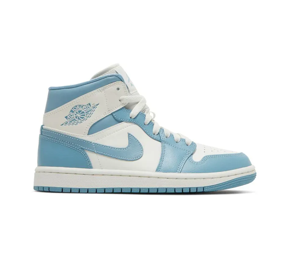Air Jordan 1 Mid WMNS University Blue фото