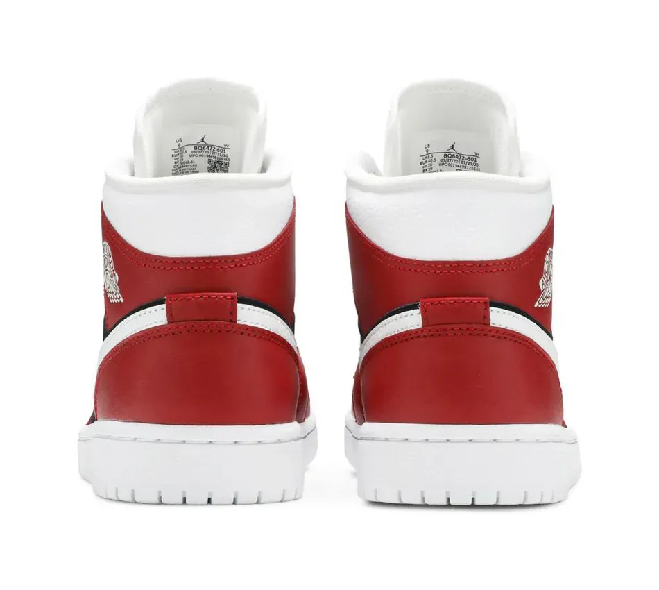 Air Jordan 1 Mid Gym Red Black фото