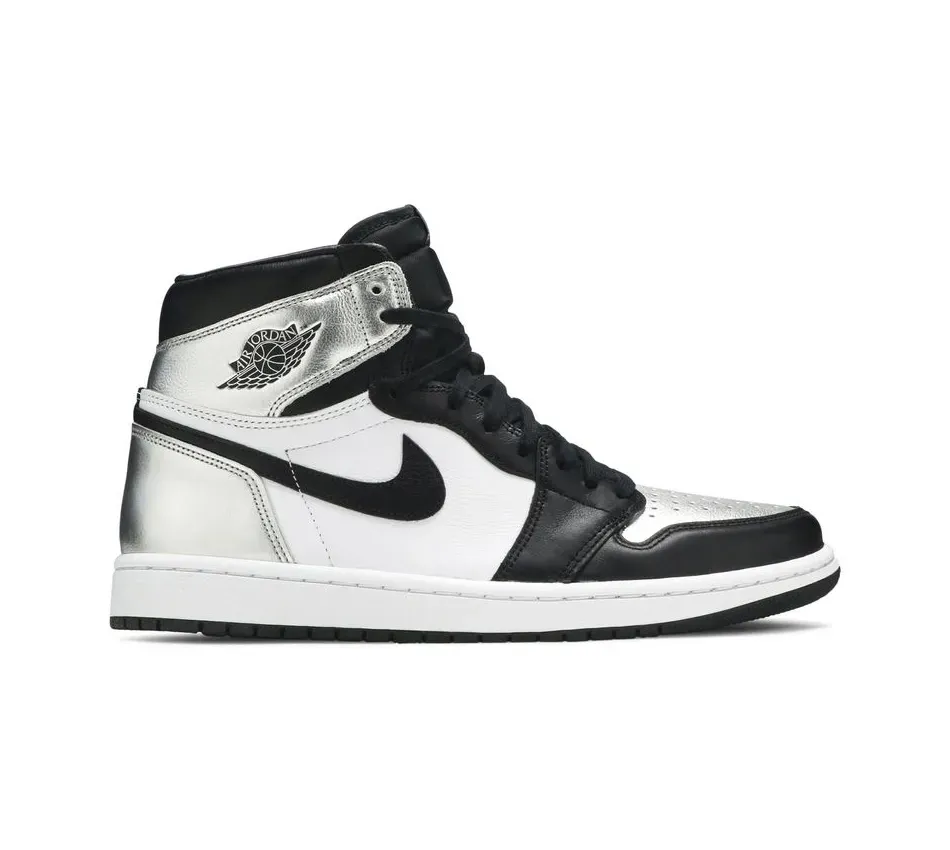Air Jordan 1 High Jordan 1 Retro Metallic Silver фото
