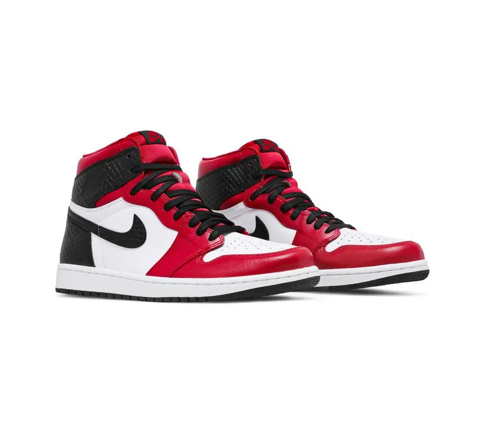 Air Jordan 1 High WMNS  Satin Snake Chicago (2020) фото