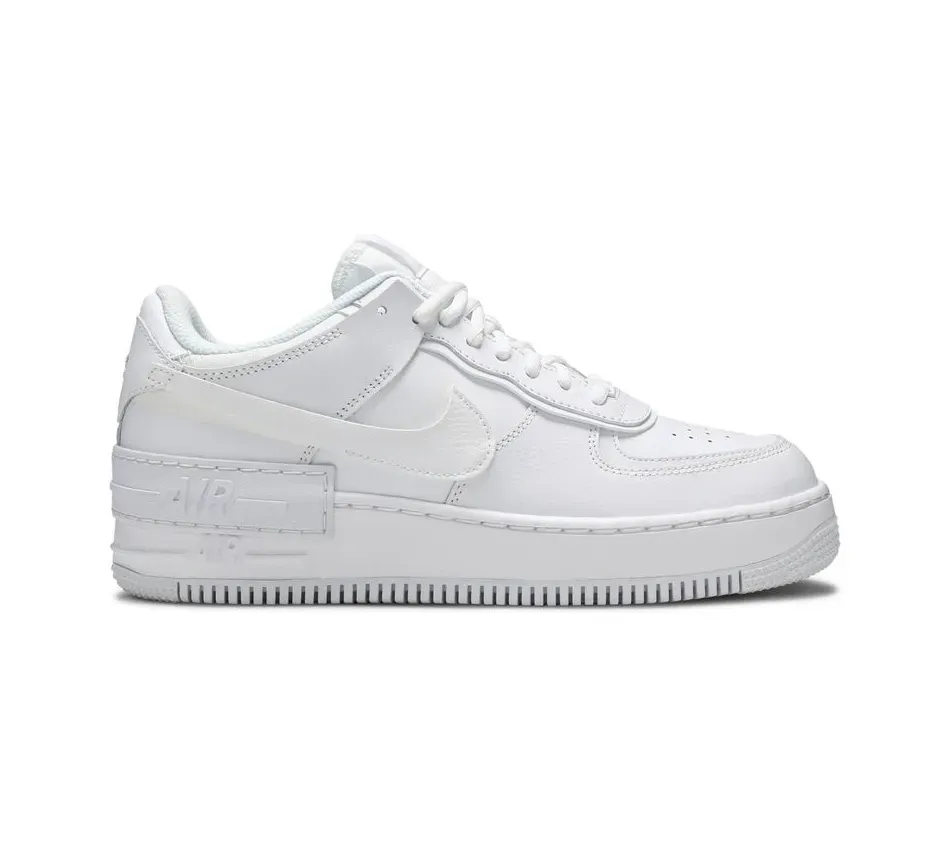 Кроссовки Nike Air Force 1 Low Shadow Triple White (Женский)