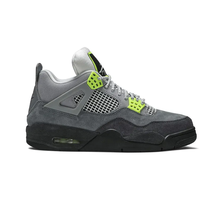Высокие кроссовки Air Jordan Air Jordan 4 Neon 95 (Серый) Мужской