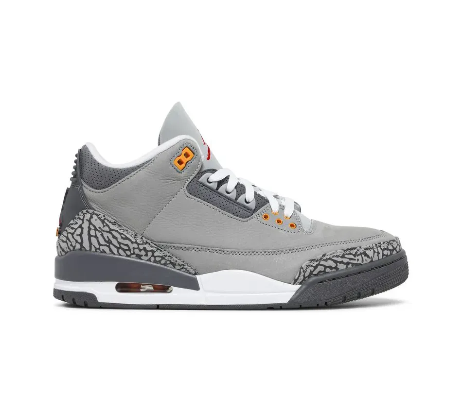 Высокие кроссовки Air Jordan Air Jordan 3 Cool Grey 2021 (Серый) Унисекс