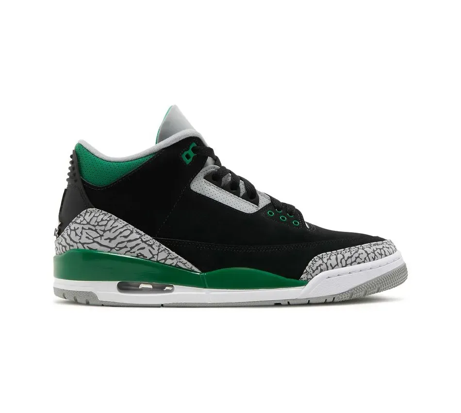 Высокие кроссовки Air Jordan Air Jordan 3 Pine Green (Чёрный) Унисекс