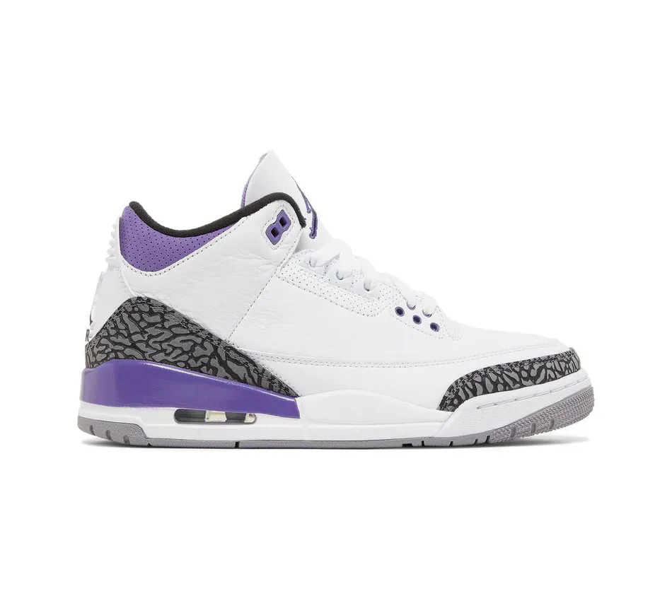 Высокие кроссовки Air Jordan Air Jordan 3 Dark Iris (Белый) Мужской