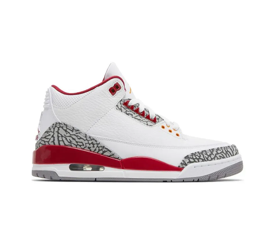 Высокие кроссовки Air Jordan 3 Cardinal Red (Белый) Мужской