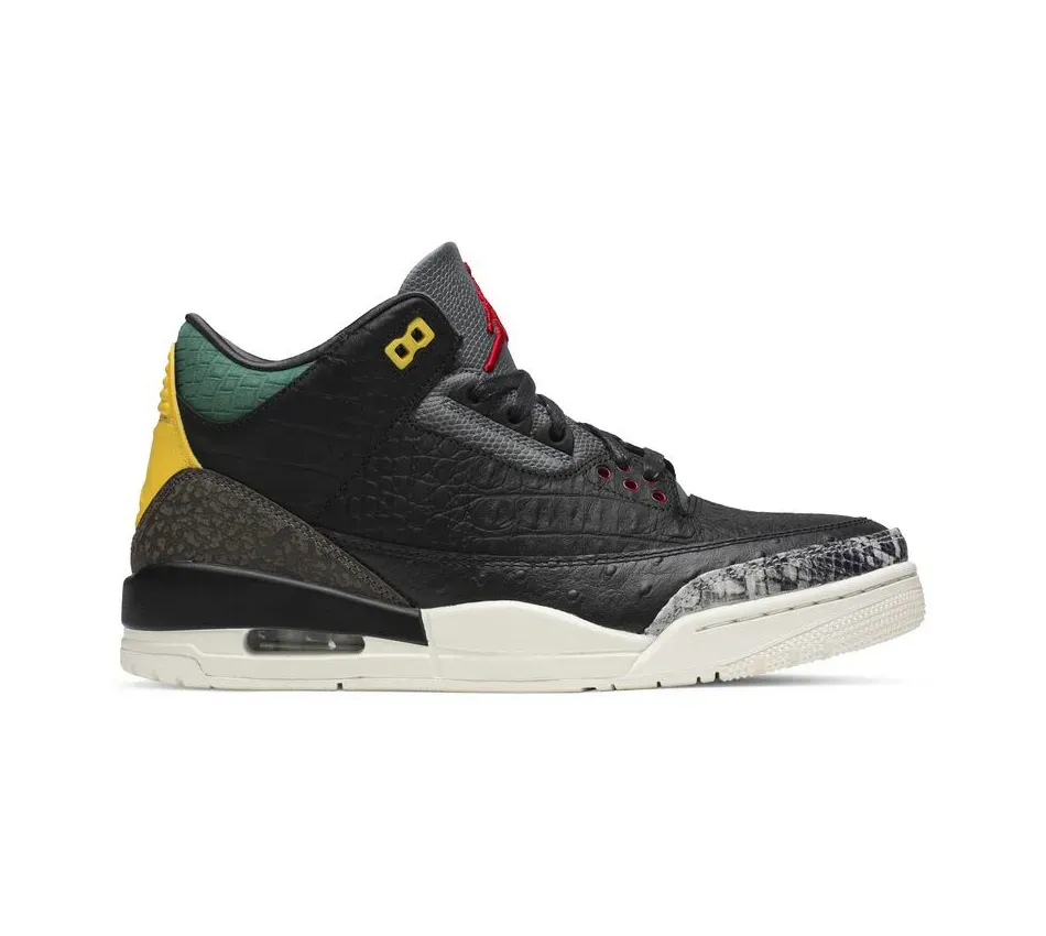 Высокие кроссовки Air Jordan Air Jordan 3 SE Animal Instinct 2.0 (Чёрный) Унисекс