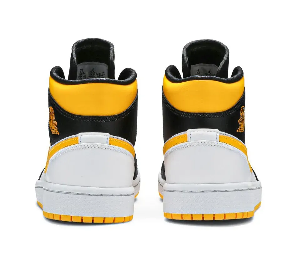 Air Jordan 1 Mid Laser Orange Black (2020) фото