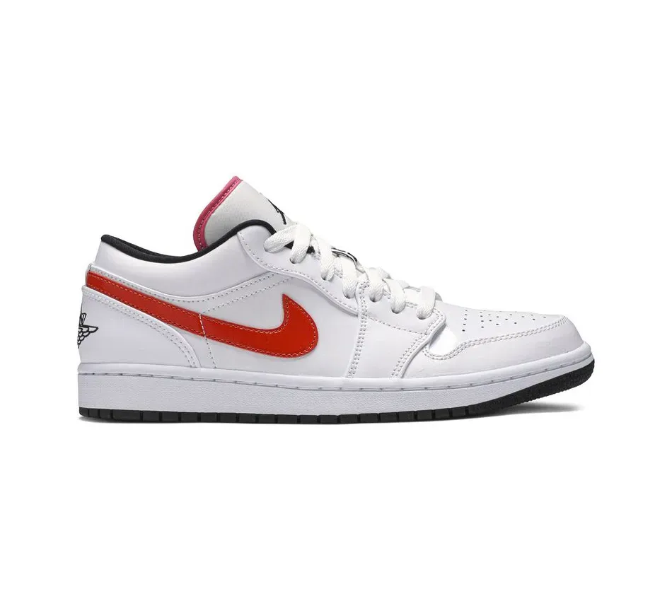 Air Jordan 1 Low White Multi-Color фото
