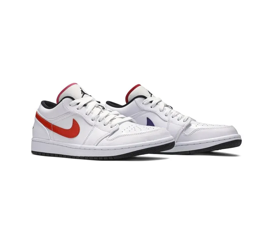 Air Jordan 1 Low White Multi-Color фото