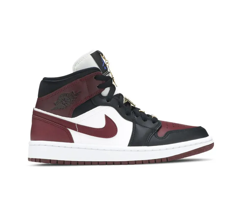 Air Jordan 1 Mid SE Gold Pendants фото