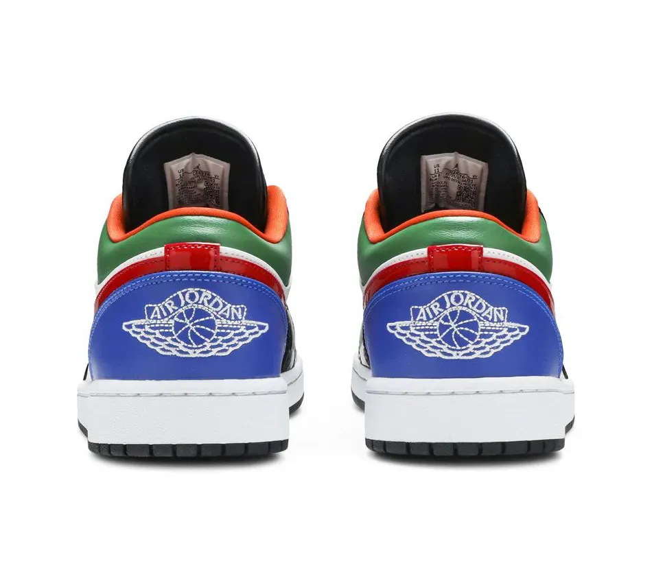 Air Jordan 1 Low Multi-Color Black Toe (2020) фото
