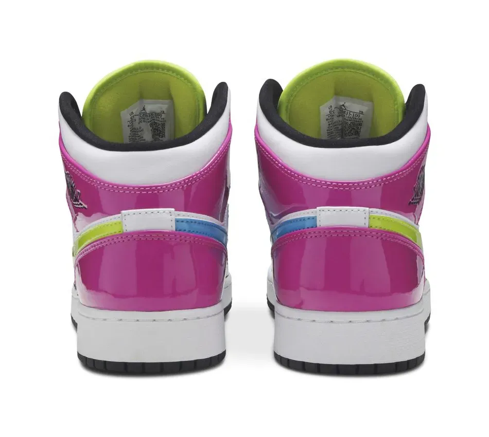 Air Jordan 1 Mid Cyber Active Fuchsia фото