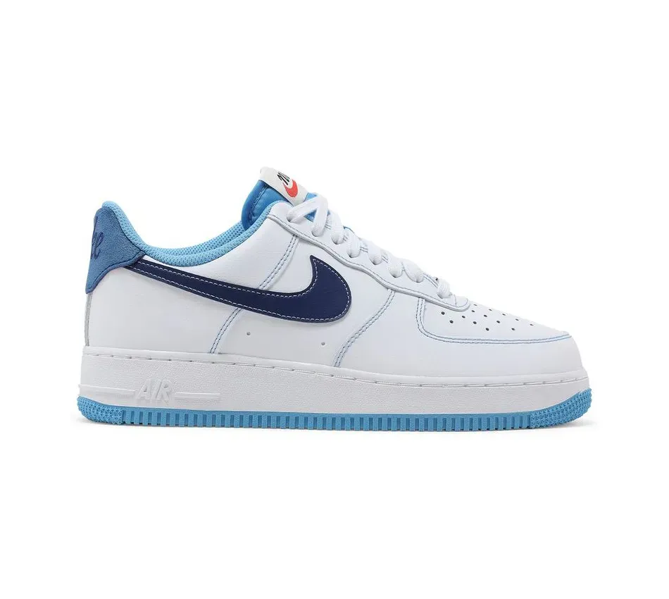 Air Force 1 Low 07 First Use White University Blue фото