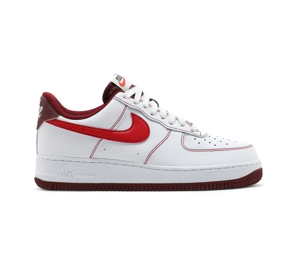 Air Force 1 Low 07 White University Red фото