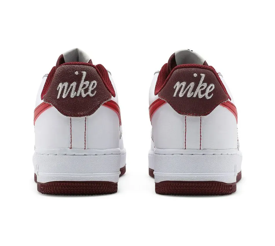 Air Force 1 Low 07 White University Red фото