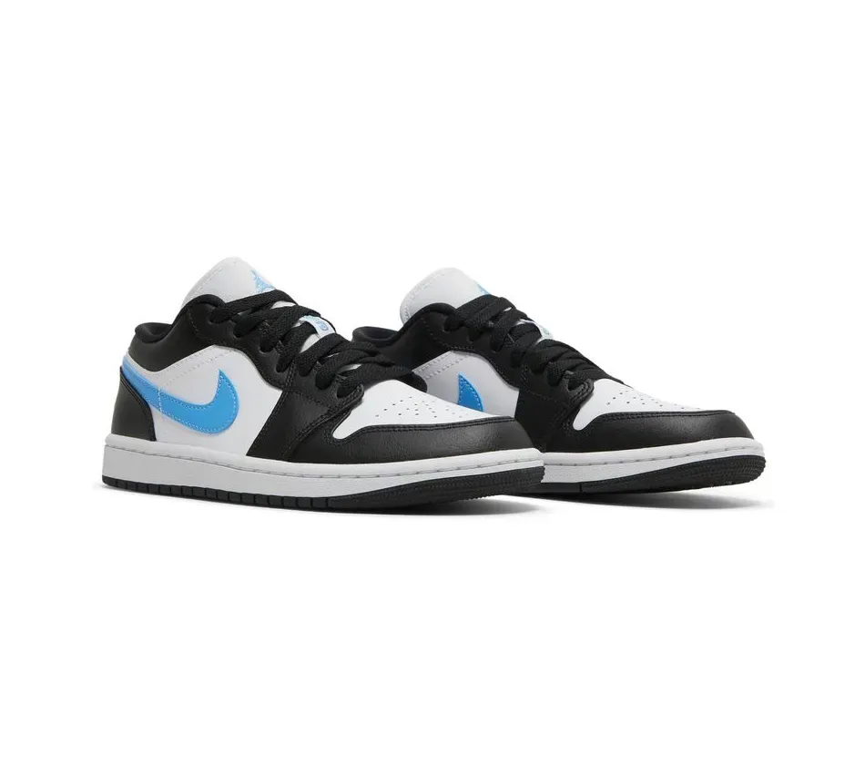 Air Jordan 1 Low Black University Blue фото
