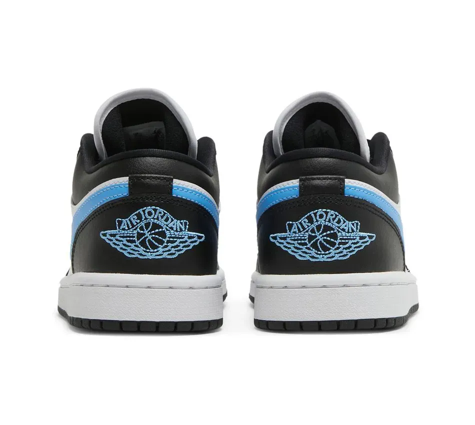 Air Jordan 1 Low Black University Blue фото