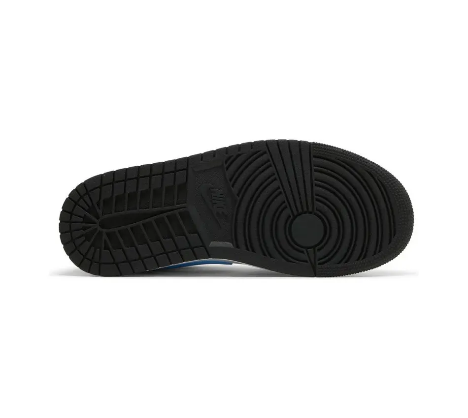 Air Jordan 1 Low Black University Blue фото
