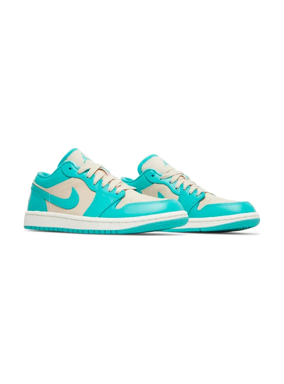 Air Jordan 1 Low Tropical Teal Sandy Beige фото