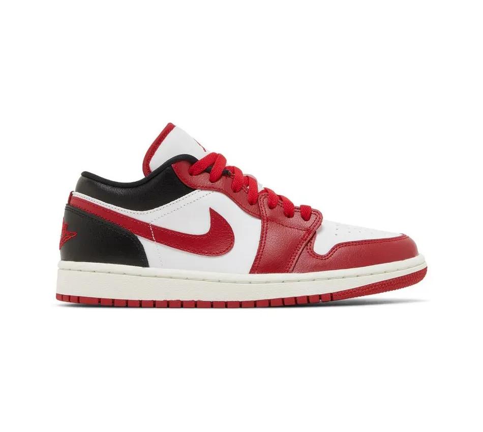 Air Jordan 1 Low White Gym Red фото