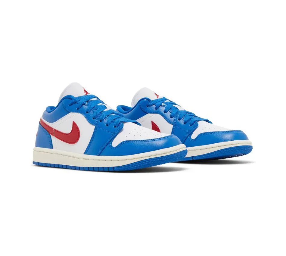 Air Jordan 1 Low Sport Blue Gym Red фото