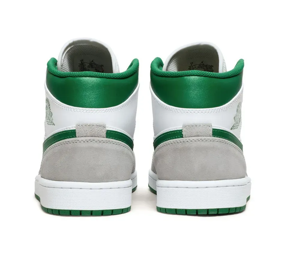 Air Jordan 1 Mid SE Grey Pine Green фото