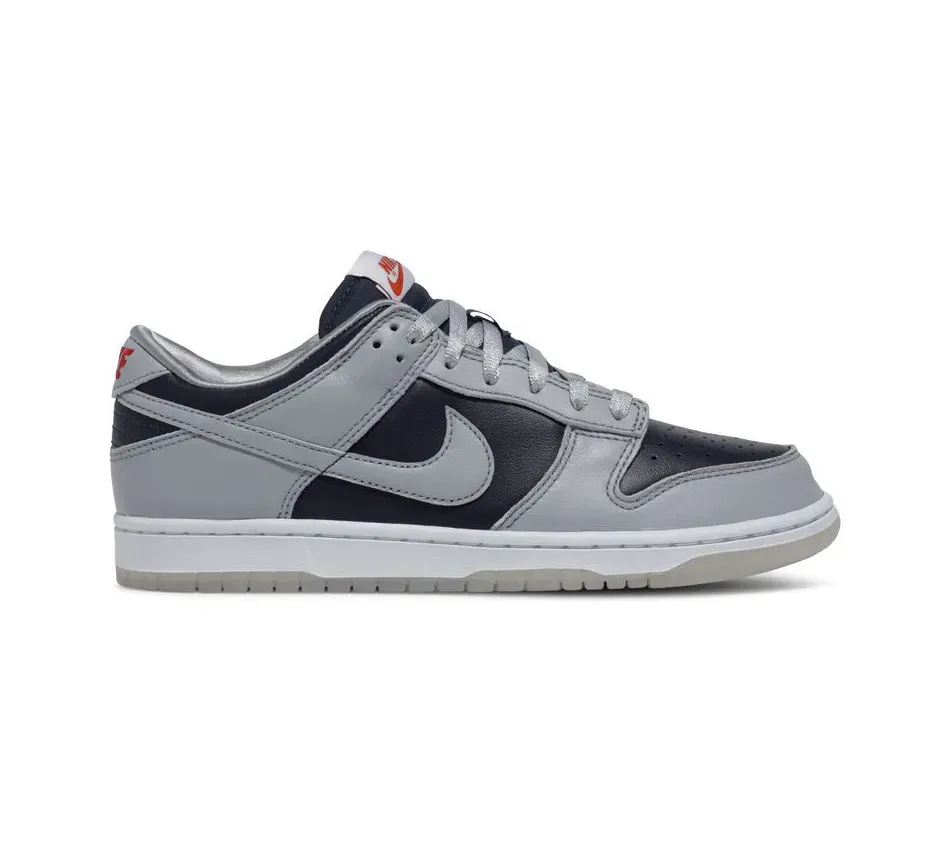 Nike Dunk Low Top Skateboard Sneakers Women Navy Blue