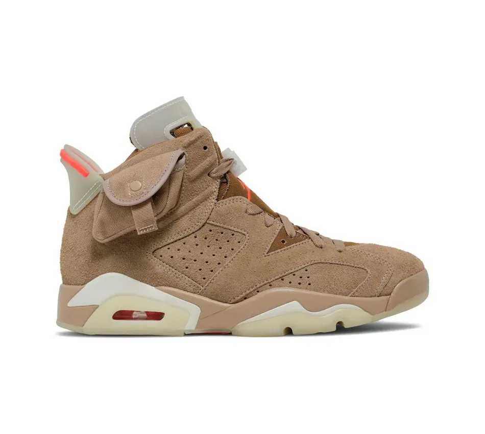 Air Jordan 6 Travis Scott British Khaki фото