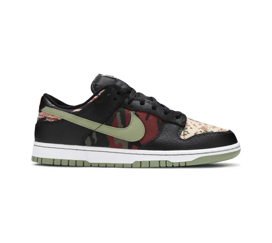Dunk Low SE Black Multi Camo фото