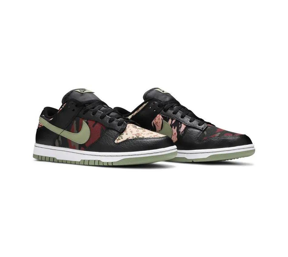 Dunk Low SE Black Multi Camo фото