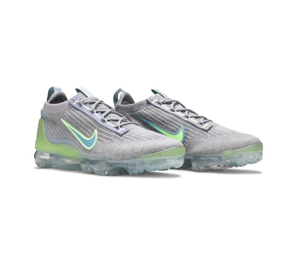 Air Vapor Max Air VaporMax Flyknit 2021 Grey Light Liquid Lime фото