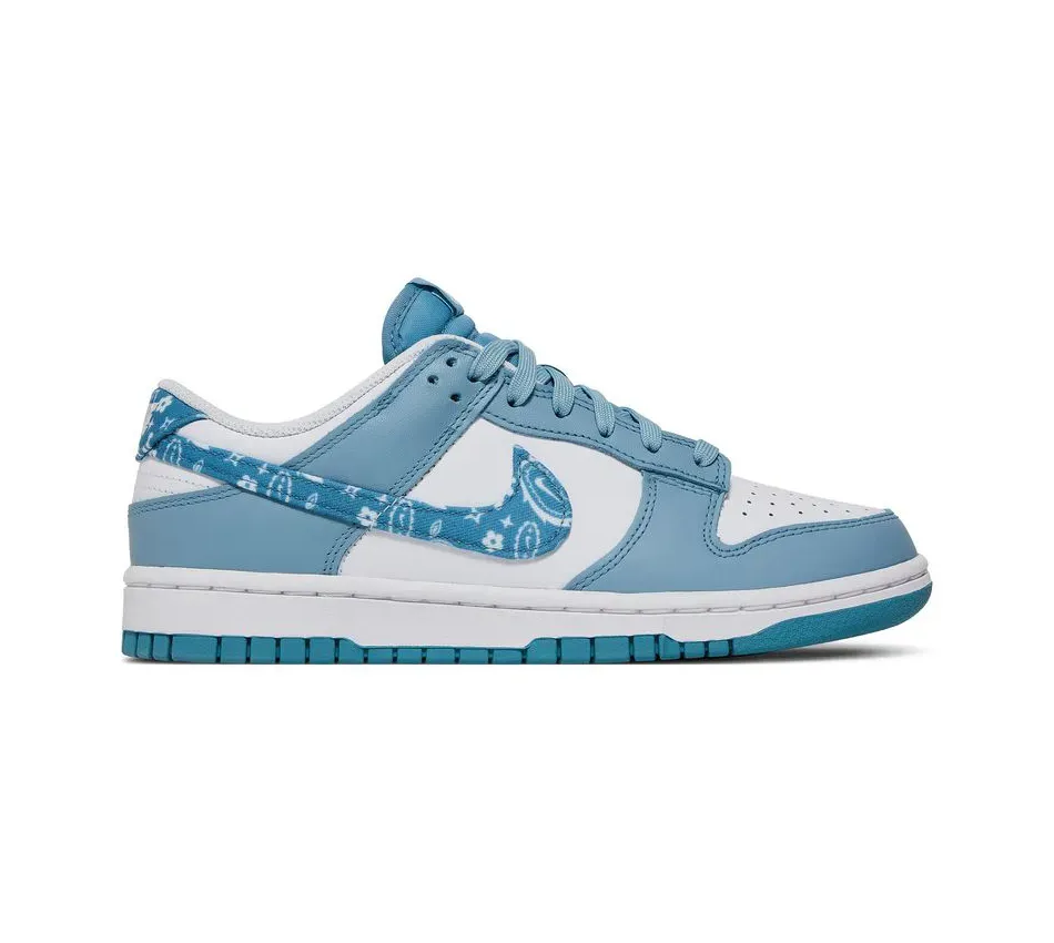 Низкие кроссовки Nike Dunk Low Wmns Blue Paisley (Голубой) Унисекс