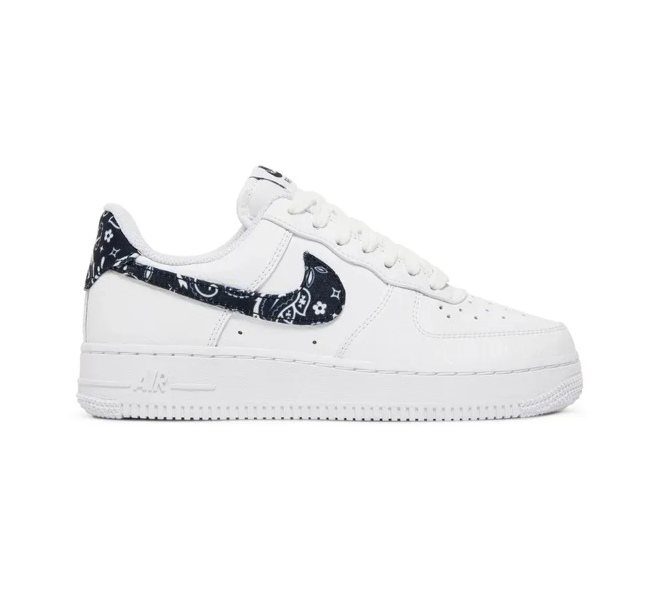 Низкие кроссовки Nike Air Force 1 Low Essentials Black Paisley (Белый) Унисекс