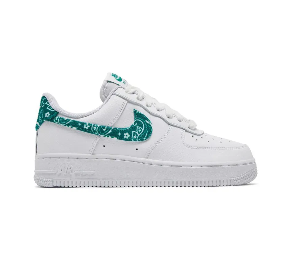 Низкие кроссовки Nike Air Force 1 Low Essentials Green Paisley (Белый) Унисекс