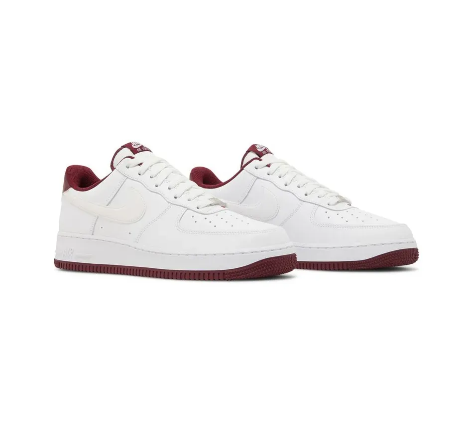 Air Force 1 Low 07 White Dark Beetroot фото