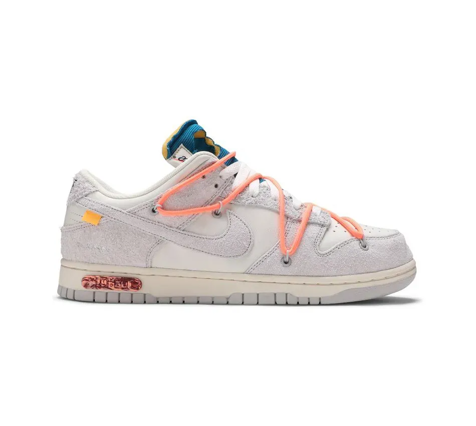 Кроссовки Nike Off White X Dunk Low Lot 19 Of 50 (Серый) Унисекс