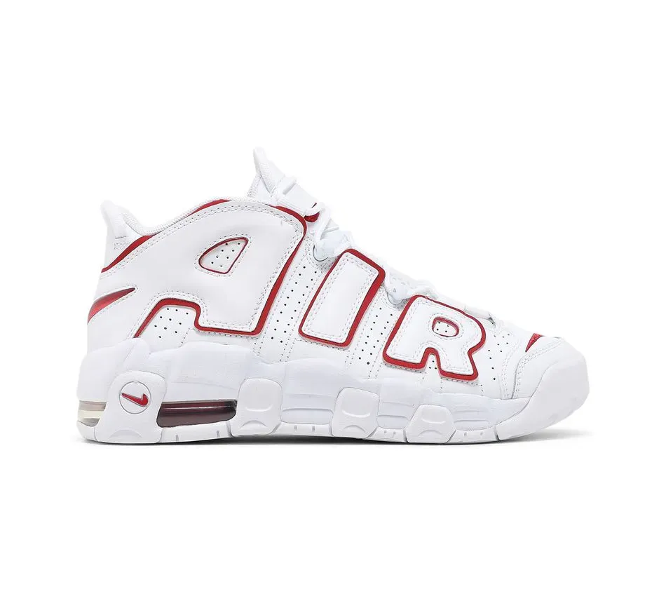 Uptempo White Varsity Red 2021 фото