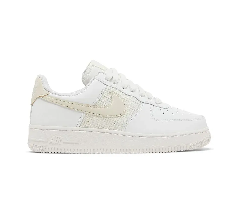 Низкие кроссовки Nike Air Force 1 Low Cross Stitch-White Fossil (Белый) Унисекс