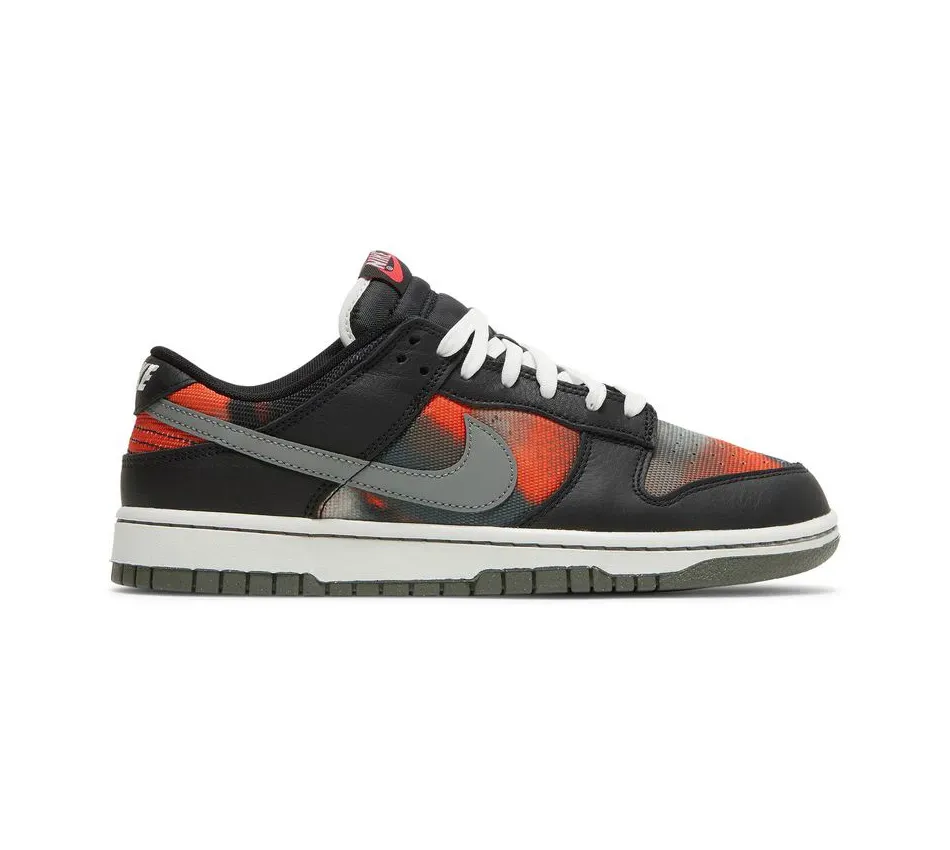 Низкие кроссовки Nike Dunk Low Graffiti Black Red (Чёрный) Унисекс