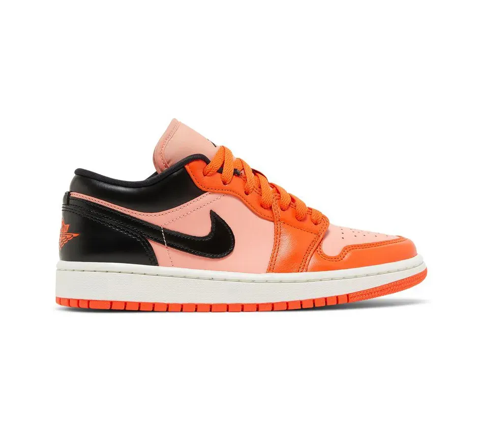 Air Jordan 1 Low Low SE Rush Orange Black фото