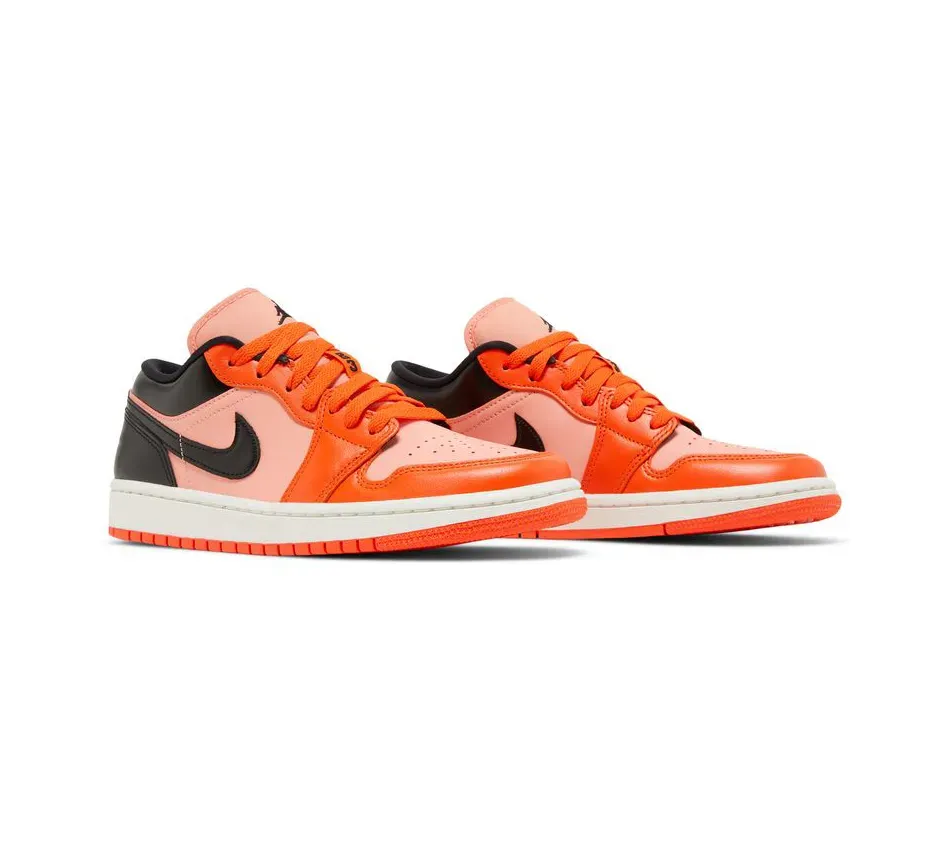 Air Jordan 1 Low Low SE Rush Orange Black фото