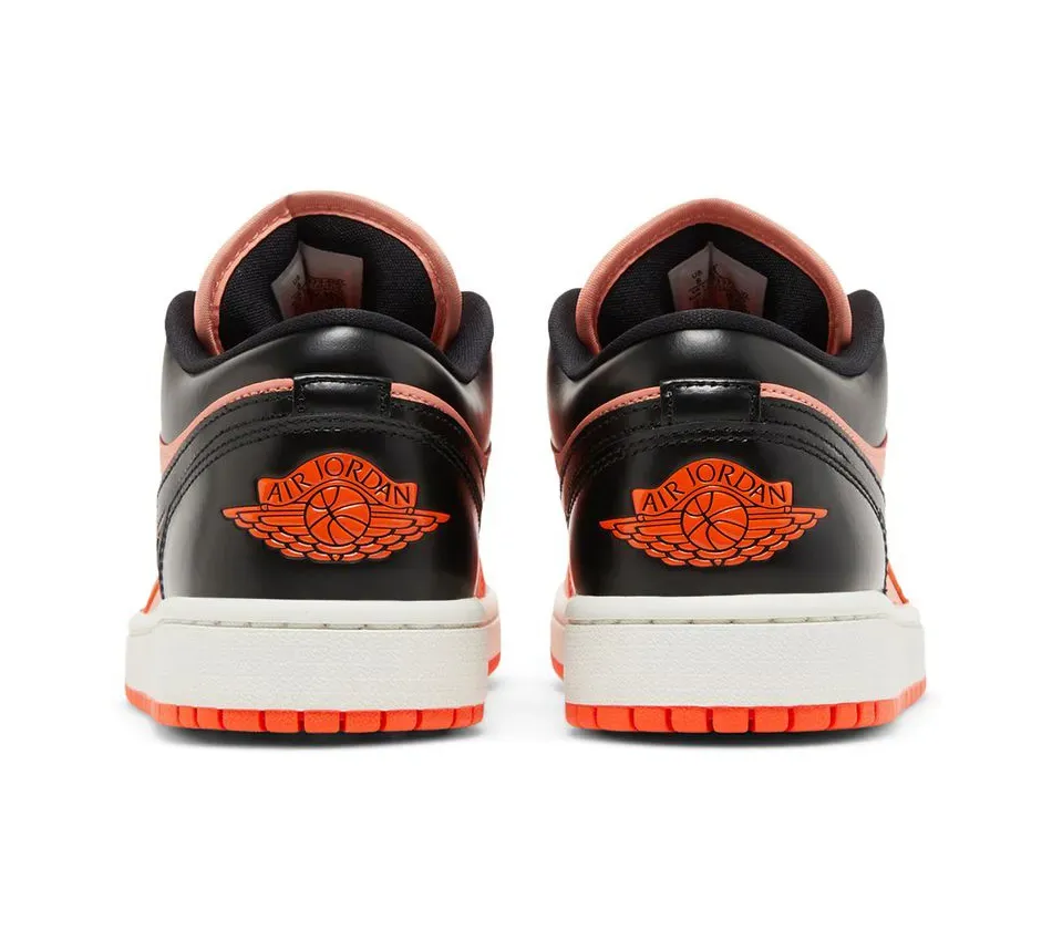 Air Jordan 1 Low Low SE Rush Orange Black фото
