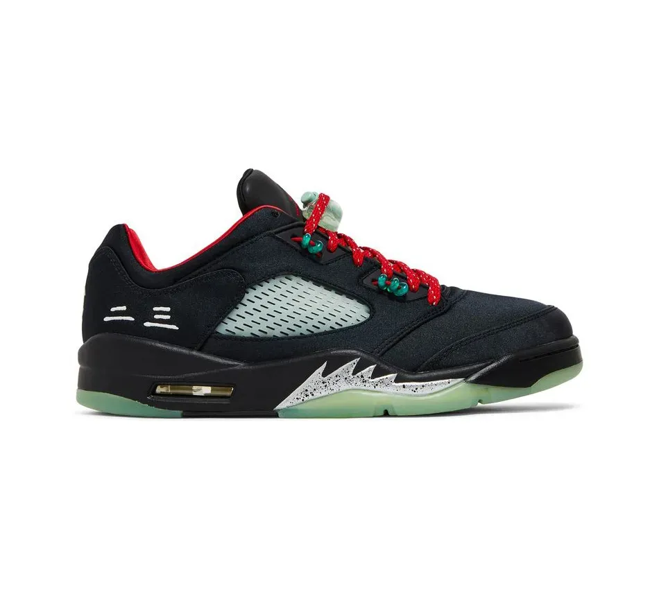 Низкие кроссовки Air Jordan 5 X CLOT Jade (Чёрный) Мужской