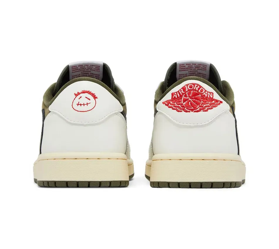 Air Jordan 1 Low X Travis Scott SP Medium Olive фото
