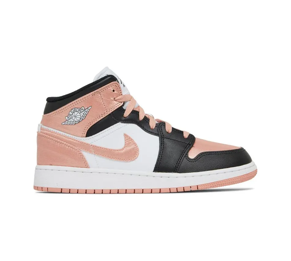 Air Jordan 1 Mid White Light Madder Root фото
