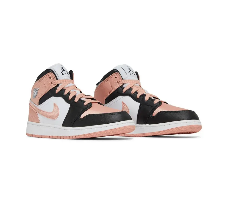 Air Jordan 1 Mid White Light Madder Root фото