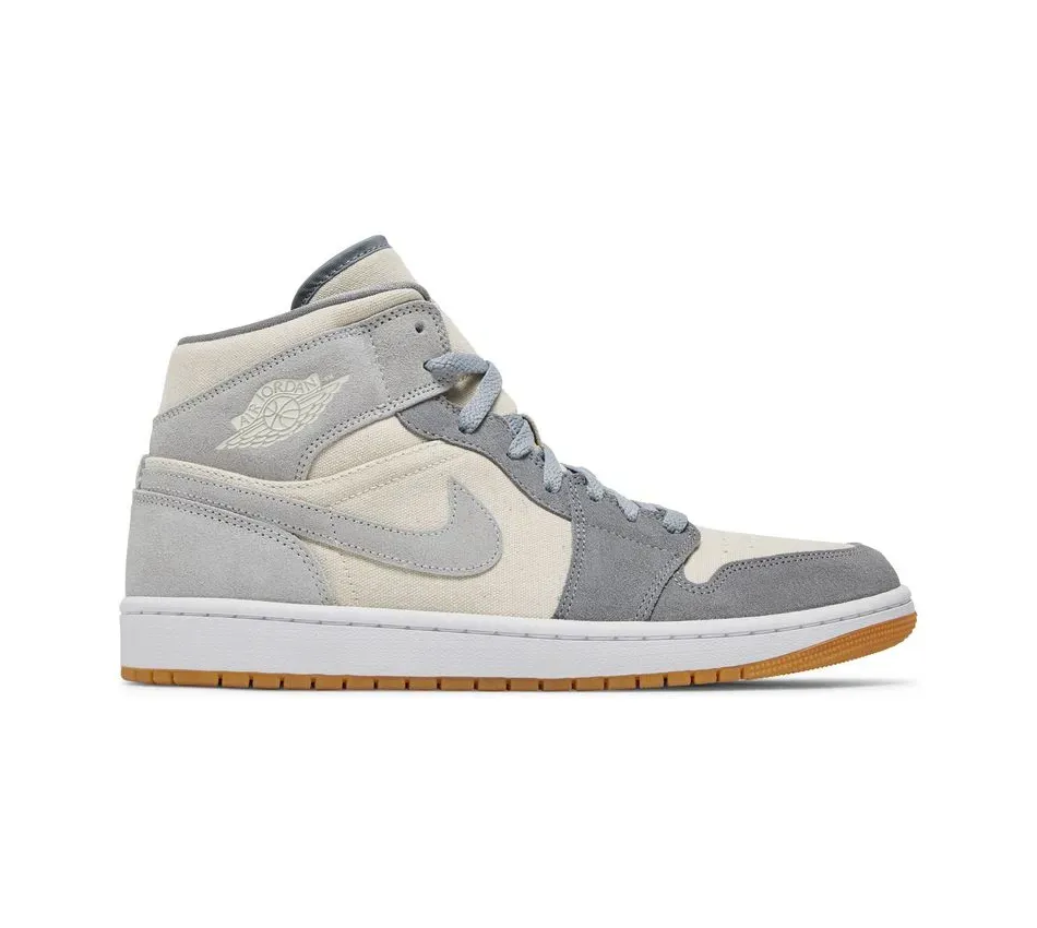 Air Jordan 1 Mid SE Coconut Milk Particle Grey фото