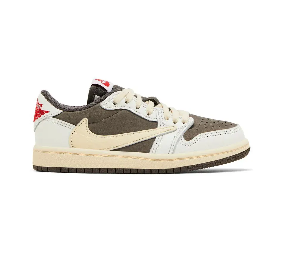 Air Jordan 1 Low X Travis Scott Reverse Mocha Kids фото